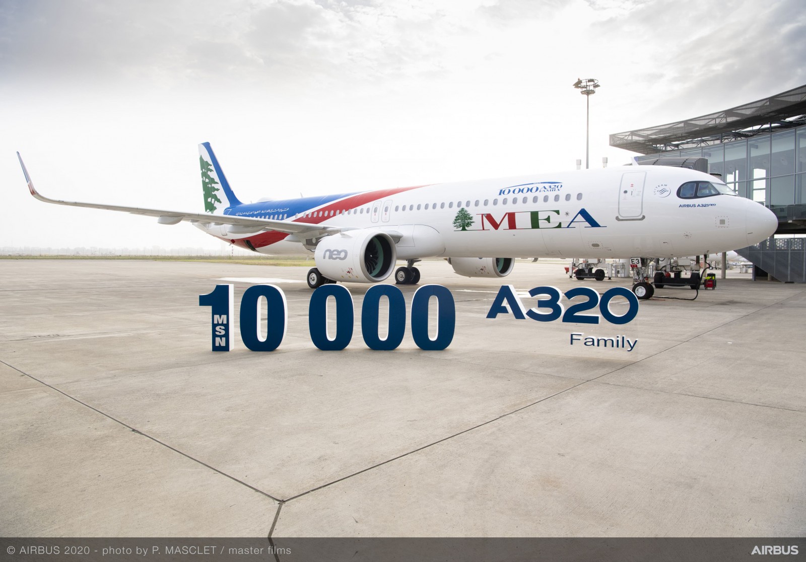 Airbus10000 إيرباص تسلم طائراتها من عائلة A320 رقم 10000 لطيران الشرق الاوسط اللبناينة