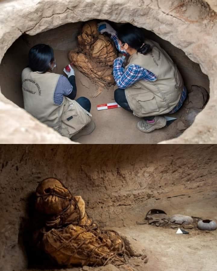 50F811B4 2E97 43A6 B31C 640BF229B4E2 بعد 800 عام: العثور علي مومياء مكبلة بالحبال في بيرو
