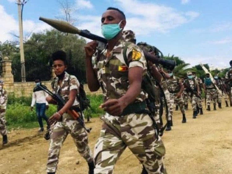  إثيوبيا .. بالفيديو : أسري الجيش الإثيوبي في يد قوات جبهة تحرير تيجراي