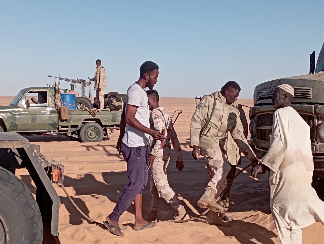 311936169 651199346653605 7181072691914488091 n السودان .. "  إنقاذ سوداني ونجله من الموت علقوا بالصحراء ٧٠ يوما