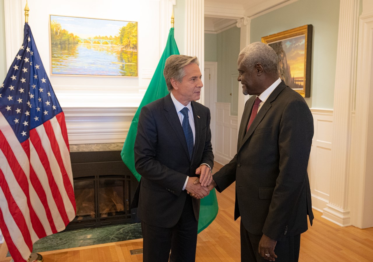 FgHAaTWWIAEN6bC الولايات المتحدة تثمن قيادة الاتحاد الإفريقي لمفاوضات سلام " تيجراي "