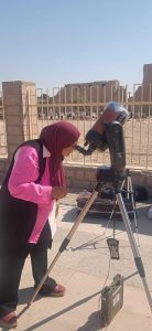 IMG 20221025 WA0002 مصر ..  زائري معابد الكرنك التاريخية يشهدون ظاهرة كسوف الشمس