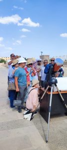 IMG 20221025 WA0008 مصر ..  زائري معابد الكرنك التاريخية يشهدون ظاهرة كسوف الشمس