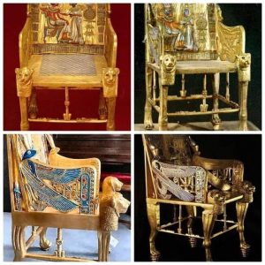 Ea6LlwuWkAExiEt 1 شاهد عظمة ملوك مصر هذا كرسي الملك "توت عنخ امون" الذي حكم قبل 3500 عام