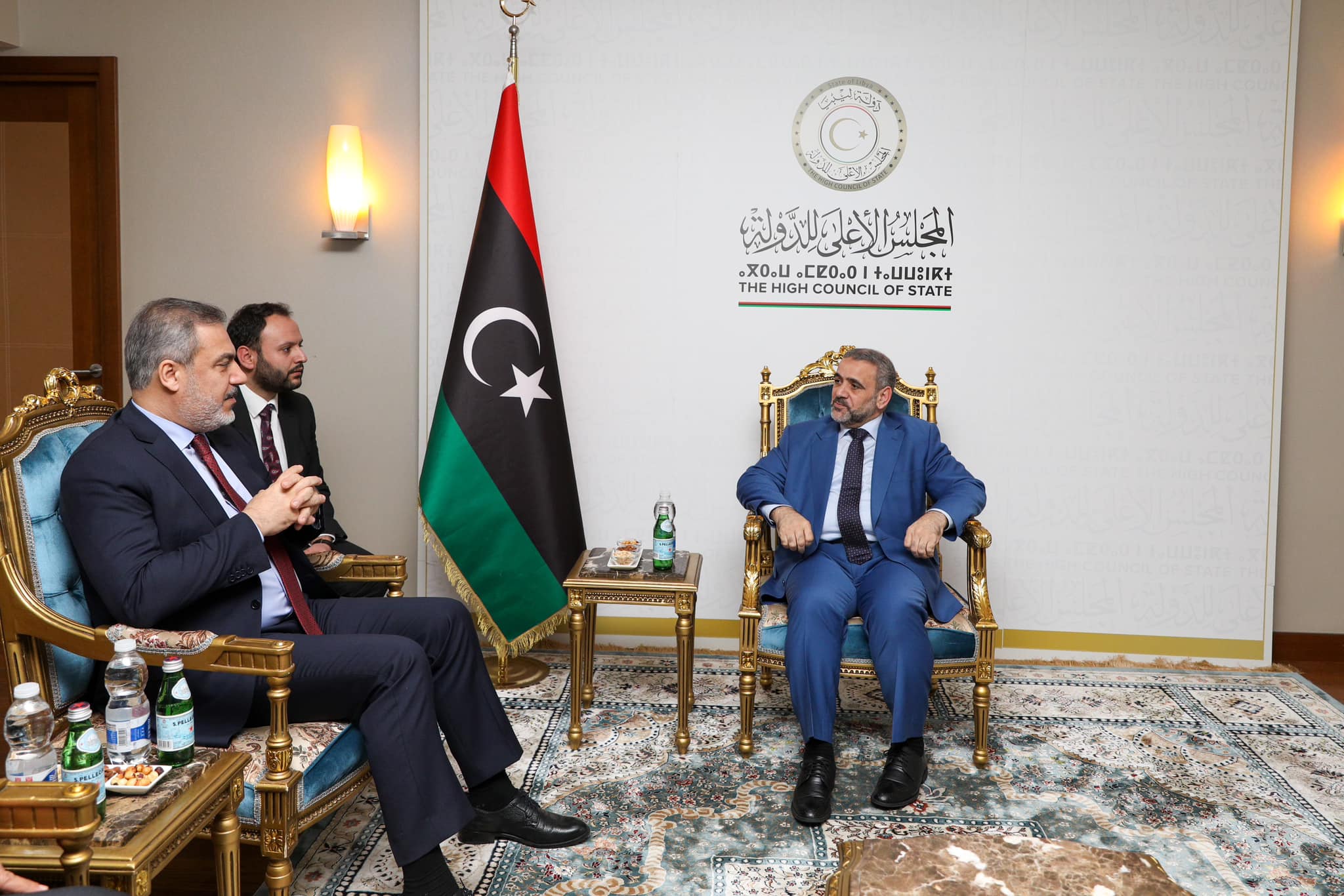 267869 ليبيا..خلال لقائه المشري: رئيس المخابرات التركي يجدد دعم بلاده لجهود السلام في ليبيا