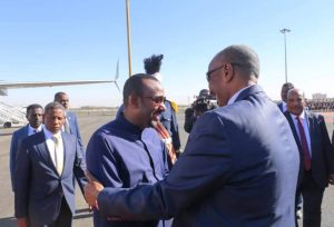 FB IMG 1674721474233 بالصور ..  رئيس الوزراء الإثيوبي أبي أحمد يصل السودان في زيارة رسمية