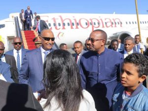FB IMG 1674721477074 بالصور ..  رئيس الوزراء الإثيوبي أبي أحمد يصل السودان في زيارة رسمية
