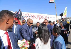 FB IMG 1674721479914 بالصور ..  رئيس الوزراء الإثيوبي أبي أحمد يصل السودان في زيارة رسمية