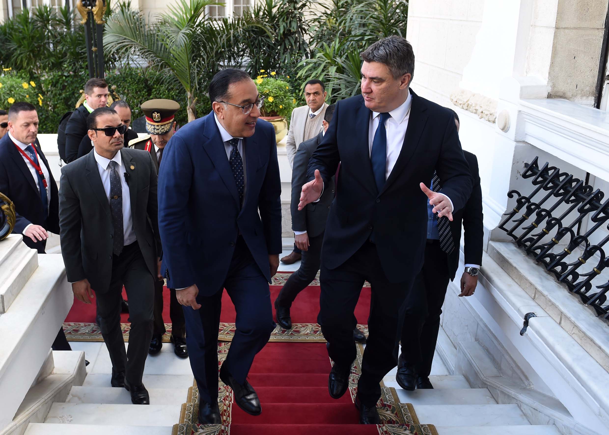 SLM 5875 مصر .. رئيس الوزراء يلتقي الرئيس الكرواتي