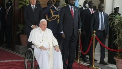 image doc 338h3b2 بابا الفاتيكان يلتقي نازحين في جنوب السودان