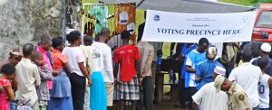A voting station in Liberia horiz إفريقيا.. انتخابات ٢٠٢٣ في: المرونة الديمقراطية في مواجهة المحاكمات