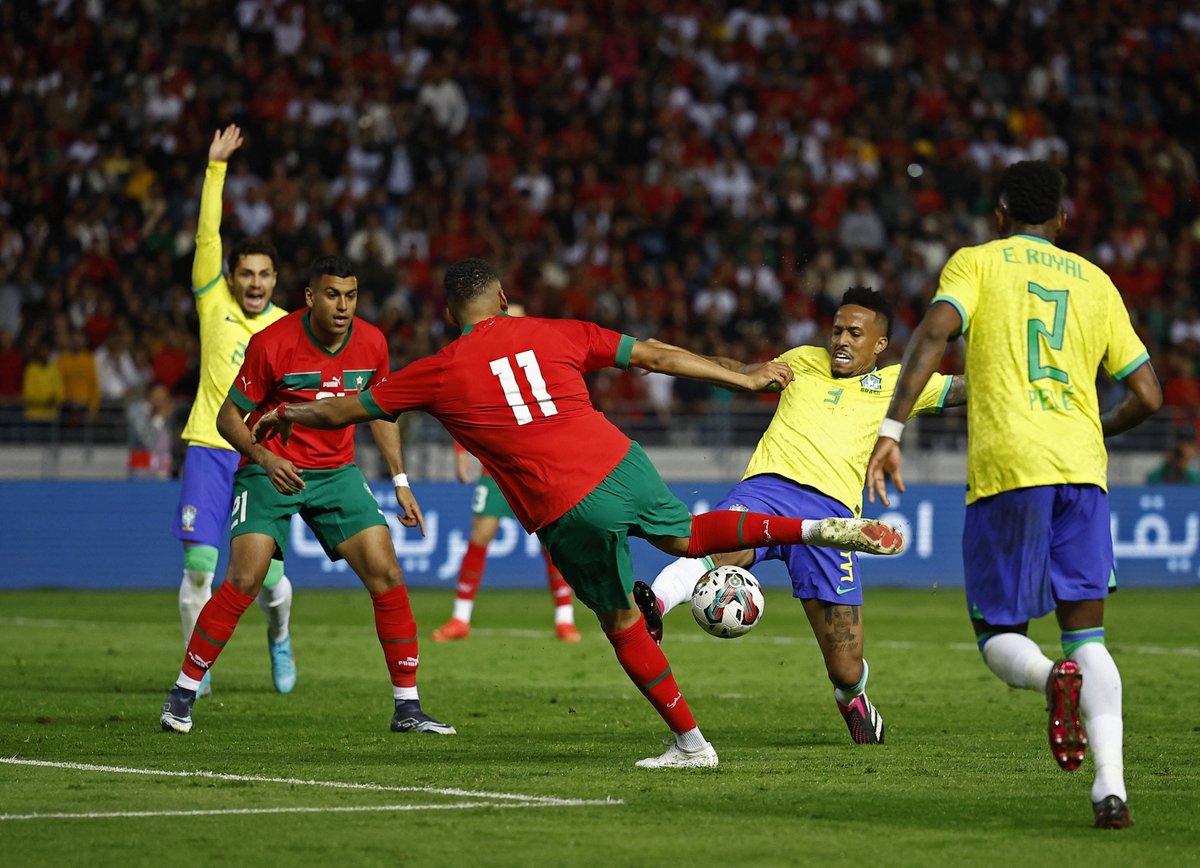 ٠٧٠٩٠٧ فوز تاريخي للمغرب على البرازيل في ودية « طنجة» بهدفين مقابل هدف