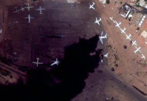 ١٤٤٥٠٥ شاهد حجم الدمار الذي تسببت فيه الاشتباكات بين الجيش السوداني والدعم السريع في الخرطوم 