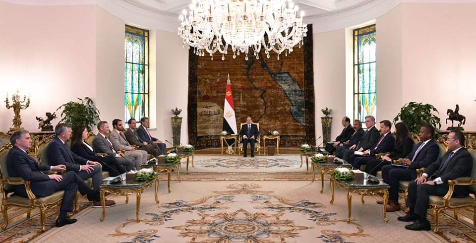 FB IMG 1683379221935 مصر .. الرئيس السيسي يستقبل رئيس اللجنة الدائمة لشئون الاستخبارات ب " النواب الأمريكي "