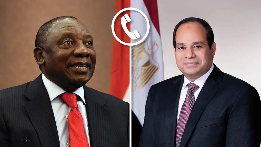 FB IMG 1684188745621 الرئيس السيسي ورامافوزا يبحثان سبل تعزيز التعاون الثنائي بين مصر وجنوب أفريقيا