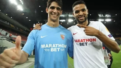 الثنائي المغربي يوسف النصيري وياسين بونو سلاح إشبيلية ضد روما في نهائي الدوري الأوروبي 3 bounou en nesyri 1598002864 الثنائي المغربي يوسف النصيري وياسين بونو سلاح إشبيلية ضد روما في نهائي الدوري الأوروبي