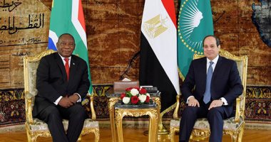 201912100231173117 الرئيس السيسي يؤكد ل " رامافوزا" حرص مصر على تطوير علاقاتها مع جنوب أفريقيا في مختلف المجالات