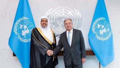 IMG 20230618 WA0005 أمين عام الأمم المتحدة يستقبل الشيخ العيسى ويؤكد دعمه الكامل لجهود رابطة العالم الإسلامي