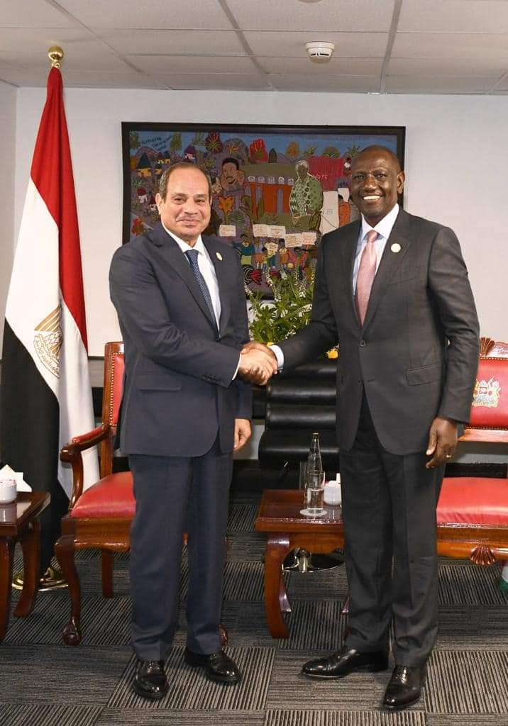 FB IMG 1689511304287 كينيا .. " روتو " يشيد بقيادة مصر لأعمال اللجنة التوجيهية لـ"النيباد" ونجاحها في استضافة "كوب 27"