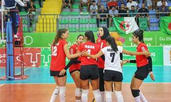 IMG 2967 مصر تفوز على الجزائر في افتتاح أمم أفريقيا لسيدات الكرة الطائرة