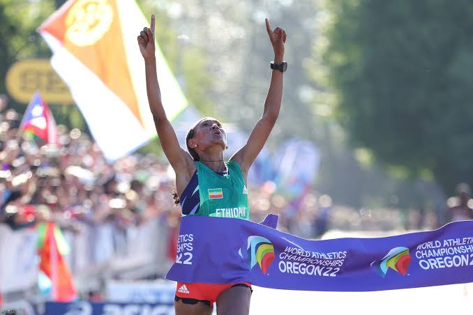 images 5 4 الإثيوبية "بريسو" تفوز بماراثون بطولة العالم لألعاب القوى