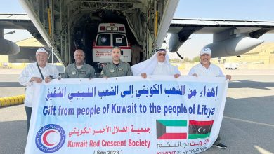 26098 الكويت.. إرسال 5 طائرات محملة بمواد إغاثية للمنكوبين في ليبيا