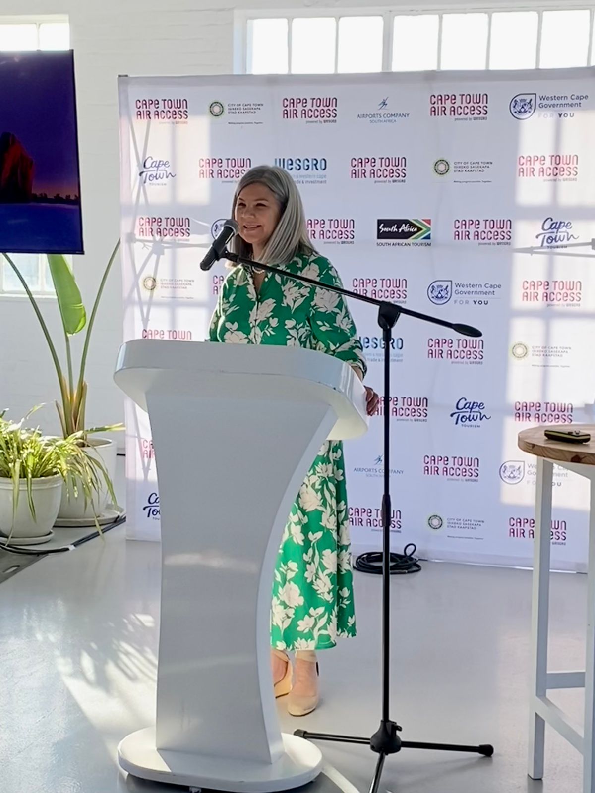 Cape Town Air Access Annual Review Showcase 2023 Wesgro CEO and CTAA Spokesperson Wrenelle Stander كيب تاون ..زيادة سعة المقاعدية الدولية لموسم الصيف القادم بنسبة 25%