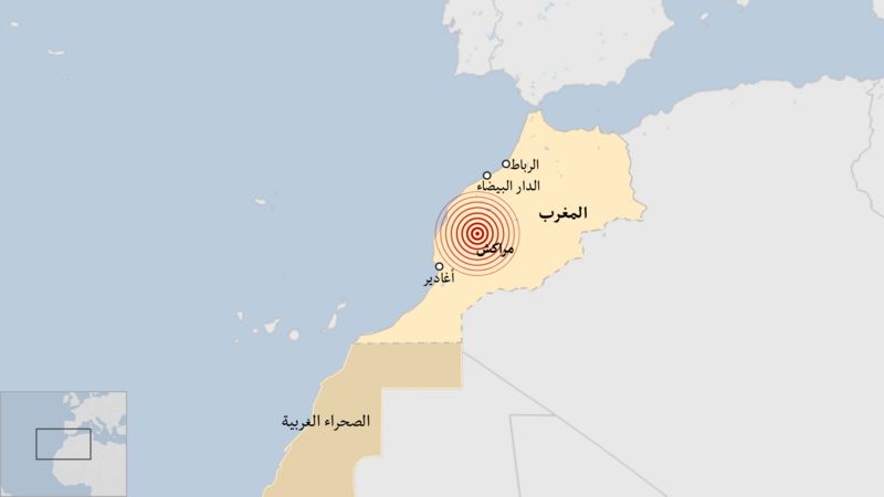 bfe8cab0 4eac 11ee 8445 e7ca0c31c77b 1 المغرب.. ارتفاع عدد قتلي الزلزال المدمر إلي 632 قتيلاً