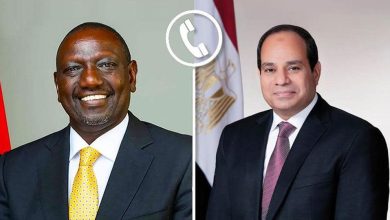 اتصال هاتفي بين الرئيس السيسي وروتو مصر .. الرئيس السيسي يبحث هاتفيا مع " روتو " تطورات عدد من القضايا الإقليمية والملفات المتعلقة بالاتحاد الأفريقي