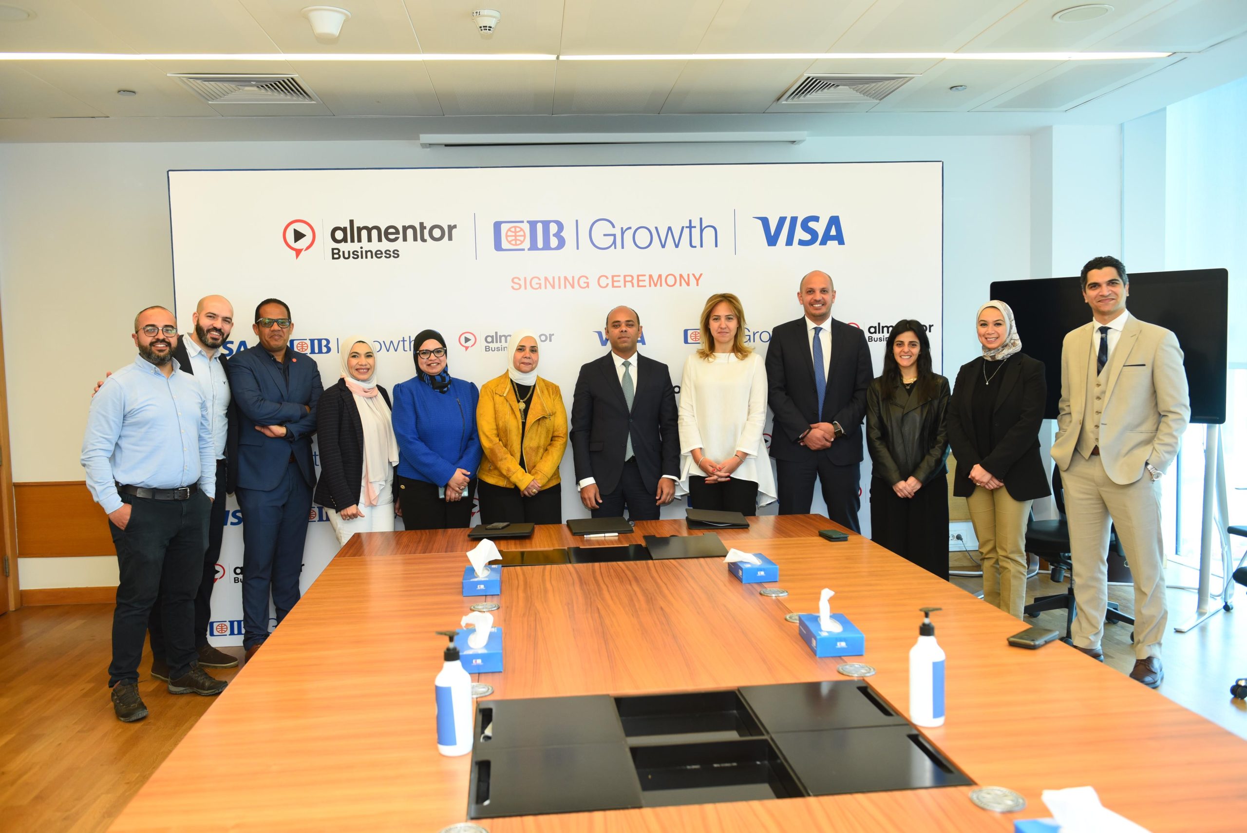 التجاري scaled " التجاري الدولي-مصر (CIB) "  يطلق منصة  Growing Together Academy لعملاء الشركات الصغيرة و المتوسطة بالتعاون مع VISA و almentor Business