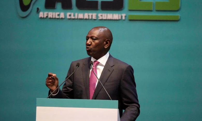 الكيني في افتتاح قمة المناخ الأمم المتحدة : أفريقيا ستعاني نقصا قدره 2.5 تريليون دولار في تمويل المناخ بحلول عام 2030