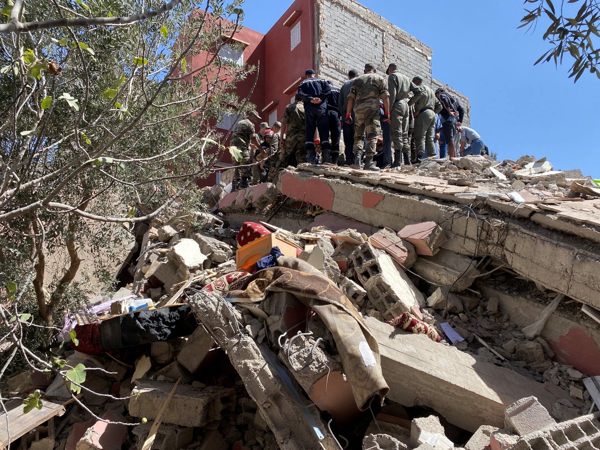 ٢٠١٠٠٥  المغرب.. ارتفاع أعداد وفيات " الزلزال المدمر " إلى 2122 حالة و2421 مصابا
