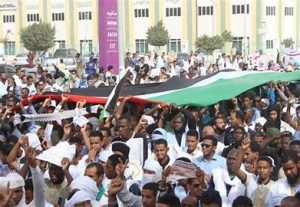 OIP 2 موريتانيا مظاهرات لـ10 الآف شخص تندد بالمجازر الاسرائيلية والمغرب ملتزم بحل الدوليتين