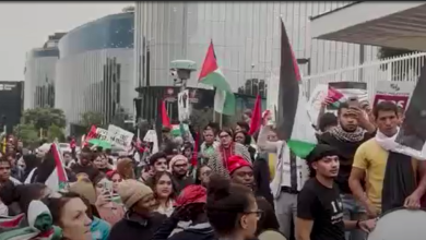 Screenshot 2023 10 12 002840 جنوب أفريقيا.. لليوم الثاني مظاهرات في جوهانسبرج وكيب تاون تضامناً مع الفلسطينيين