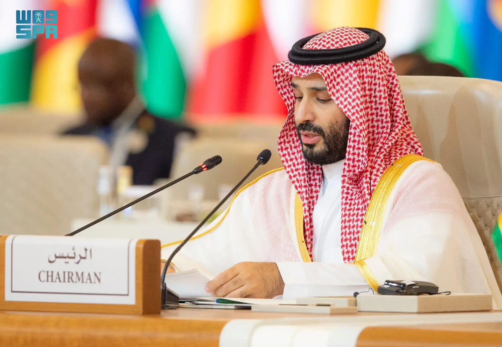محمد بن سلمان ولي العهد السعودي ولي عهد السعودية : المملكة قدمت 45 مليار دولار لدعم المشروعات التنموية في 54 دولة أفريقية