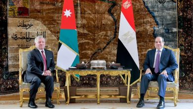 السيسي وعاهل الأردن الرئيس السيسي والعاهل الأردني يؤكدان رفضهما التام لجميع محاولات تصفية القضية الفلسطينية