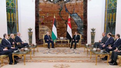 الرئيس السيسي يستقبل الرئيس الفلسطيني محمود عباس أبو ماضي مصر ترحب بقرار دول النرويج وأيرلندا وإسبانيا الاعتراف رسمياً بدولة فلسطين