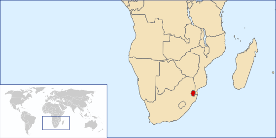 LocationEswatini.svg "إسواتيني"مملكة إفريقية تعرف عليها؟