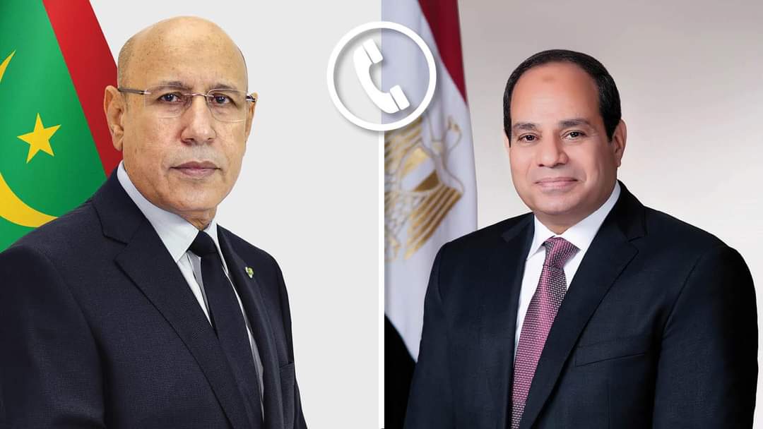 الرئيس السيسي يهنئ نظيره الموريتاني بمناسبة تولي بلاده رئاسة الدورة الجديدة للاتحاد الإفريقي 1 FB IMG 1709739668584 الرئيس السيسي يهنئ نظيره الموريتاني بمناسبة تولي بلاده رئاسة الدورة الجديدة للاتحاد الإفريقي