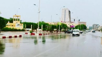 ـ صرف ـ مطر موريتانيا حالة الطقس : امطار خفيفة علي البلاد