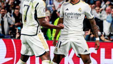 ٢٠٢٤٠٤٠٩ ٢٢١٥٣٠ نهاية شوط المباراة .. ريال مدريد يتقدم علي مانشستر سيتي بهدفين لهدف في « كلاسيكو أوروبا »