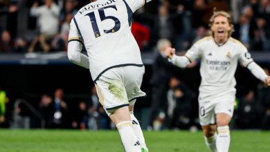 ٢٠٢٤٠٤٠٩ ٢٣١١٤٦ نهاية « كلاسيكو أوروبا ».. ريال مدريد و مانشستر سيتي لا غالب ولا مغلوب 