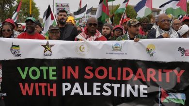 عيد العمال: عمال جنوب أفريقيا ينظمون مسيرة ضخمة دعمًا للفلسطينيين 3 738x415 cmsv2 455cbb40 61fe 50ef bec1 374cbf1ac583 8410692 عيد العمال: عمال جنوب أفريقيا ينظمون مسيرة ضخمة دعمًا للفلسطينيين