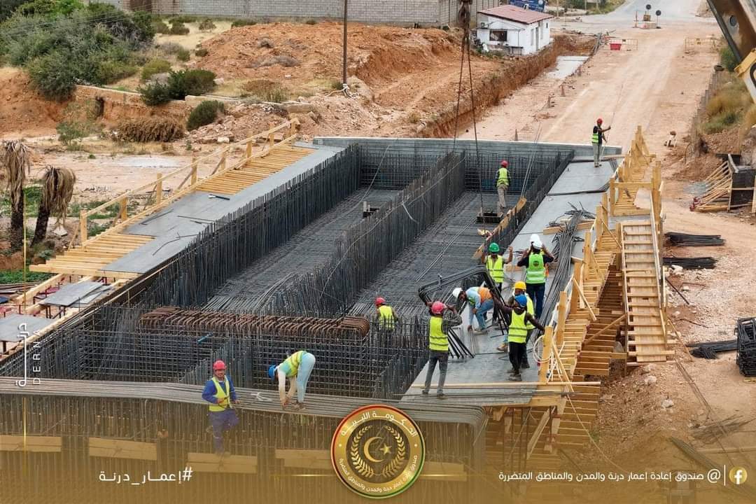 FB IMG 1716369721548 تنفذهما « المقاولون العرب » ..  تواصل العمل بمشروعي كوبري وادي مرقص وكوبري وادي مهبول بليبيا