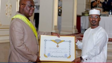 Tshisekedi 768x512 2 تشاد: تمنح الرئيس الكونغولي وسام الصليب الأكبر