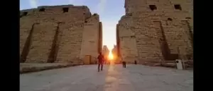 20191222070747747 الأقصر: إذانًا ببدء فصل الشتاء الشمس تتعامد على "قدس الأقداس" بمعبد آمون رع بالكرنك