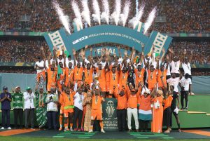 3433133 منتخب كوت ديفوار يحتفل بالقب 1 جوائز" كاف " للأفضل في إفريقيا في كرة القدم 2024