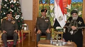 IMG 20250105 WA0013 الفريق أول عبد المجيد صقر القائد العام للقوات المسلحة وزير الدفاع يهنئ البابا تواضروس الثانى بمناسبة عيد الميلاد المجيد