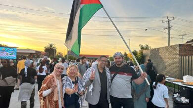 بمشاركة مصرية.. الفلسطينيون بـ "ملبورن الإسترالية" يحتفلون بهدنة غزة   5 IMG 20250121 WA0005 بمشاركة مصرية.. الفلسطينيون بـ "ملبورن الإسترالية" يحتفلون بهدنة غزة