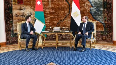 FB IMG 1739707667757 السيسي وولي عهد الأردن يؤكدان : إنشاء الدولة الفلسطينية المستقلة الضمانة الوحيدة للتوصل إلى السلام والإستقرار في الشرق الأوسط